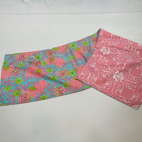 Vintage Lilly Pulitzer Reversible Wrap Mini Skirt Size 6 EUC - Picture 10 of 11